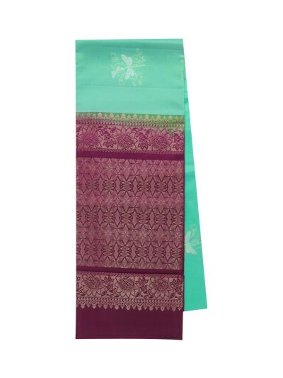 Gracecharm Pure Soft Silk Dragonfly Butta Geometric Brocade Pallu Saree