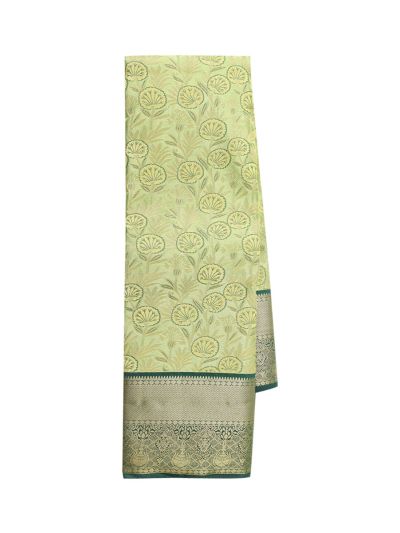 Gracecharm Gift Art Silk Floral Vine Jacquard with Paisley Pallu Saree