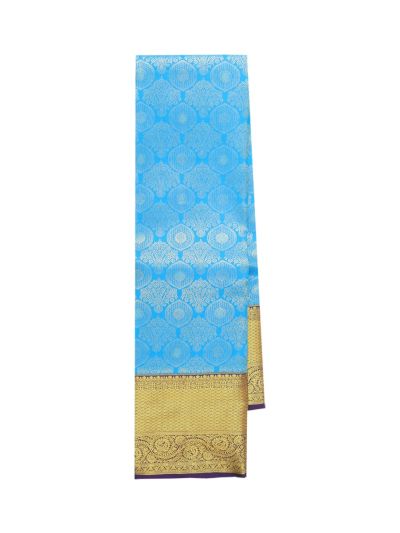 Gracecharm Silk Floral Medallion Jacquard with Diamond Butta Pallu Saree
