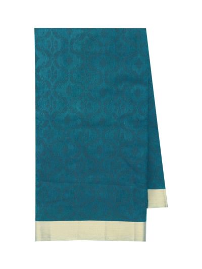 Gracecharm Semi Jute Geometric Floral Lattice with Stripe Panel Pallu Saree