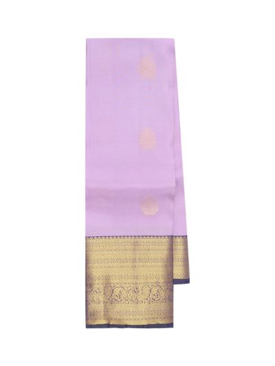 Gracecharm Silk Floral Butta with Diamond Lattice Pallu Saree