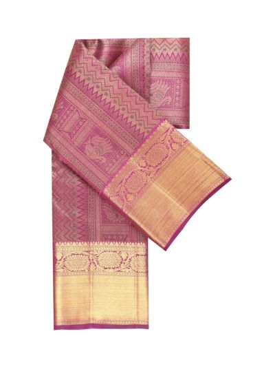 Vivaha Kanchipuram Pure Silk Traditional Motif with Floral Jaal Pallu Saree