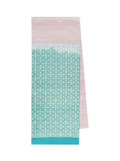 Gracecharm Pure Soft Silk Butta with Diamond Lattice Pallu Saree  