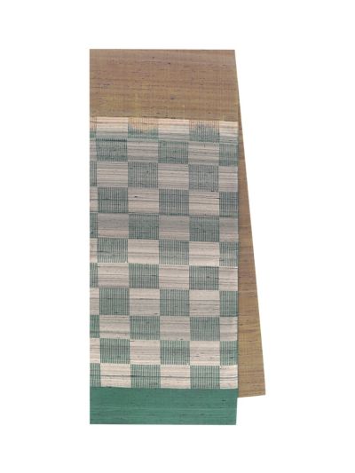 Gracecharm Pure Soft Silk Plain with Checkerboard Pallu Saree