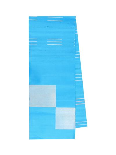 Gracecharm Pure Soft Silk Triple Line Butta with Square Block Pallu Saree