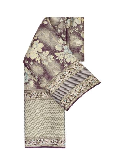 Vivaha Kanchipuram Tissue Silk Floral Jaal with Floral Panel Pallu Saree