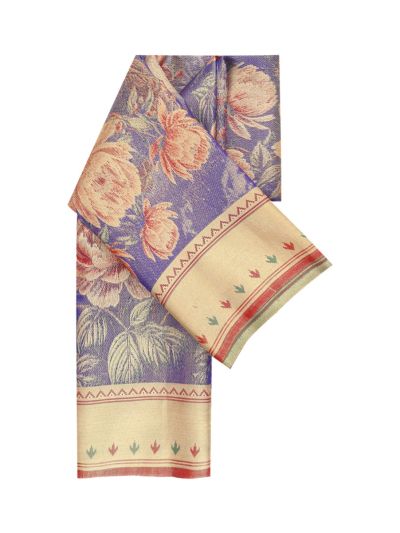 Vivaha Kanchipuram Tissue Silk Floral Waterfall Scenic Jaal Saree