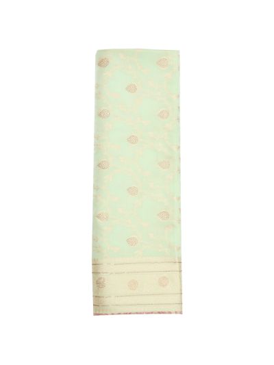 Banarasi Floral Vine Jaal with Ornamental Floral Pallu Saree