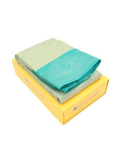 Gracecharm Uppada Silk Floral Vine Jaal with Contrast Border Saree 