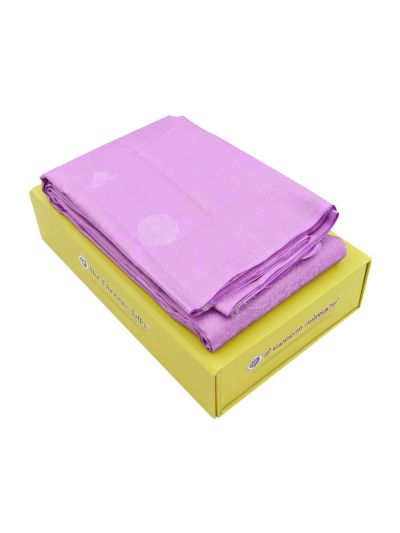 Gracecharm Uppada Silk Floral Jaal with Geometric Brocade Pallu Saree