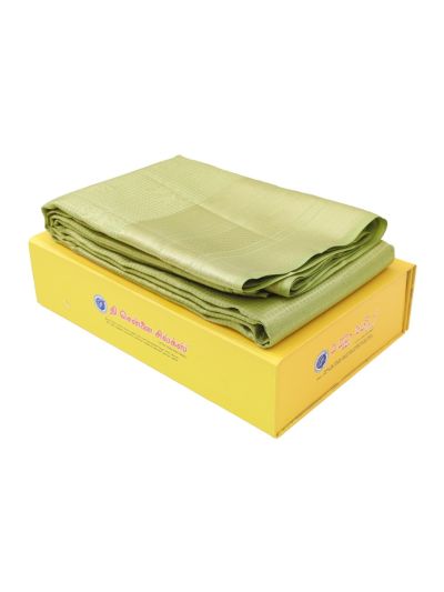 Vivaha Kanchipuram Pure Silk Parrot Check with Diagonal Brocade Pallu Saree
