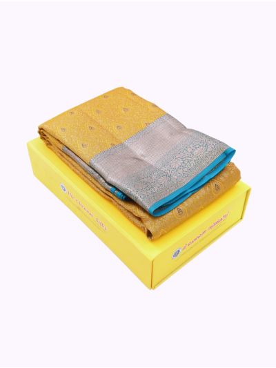Vivaha Kanchipuram Pure Silk Floral Vine Jaal with Tree Motif Pallu Saree