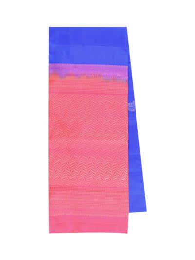 Gracecharm Pure Soft Silk Feather Butta with Leaf Jaal Pallu Saree