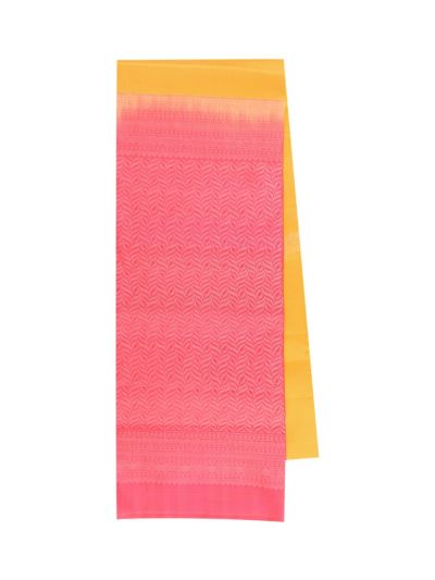 Gracecharm Pure Soft Silk Feather Butta with Leaf Jaal Pallu Saree