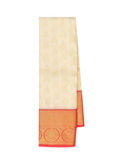 Gracecharm Gift Art Silk Line Butta with Geometric Brocade Pallu Saree