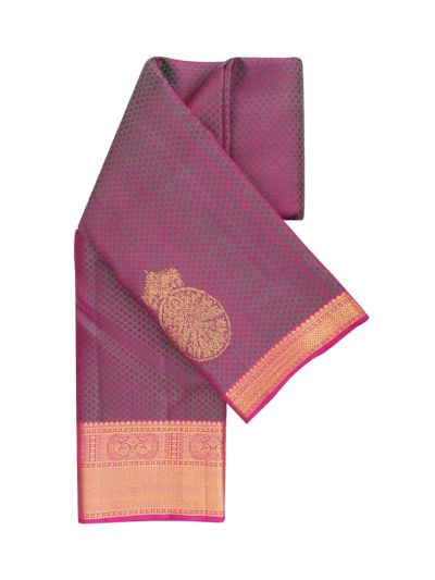 Vivaha Arani Pure Silk Medallion Butta with Floral Pallu Saree