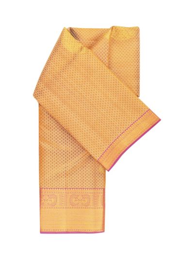 Vivaha Arani Pure Silk Medallion Butta with Zari Border Saree