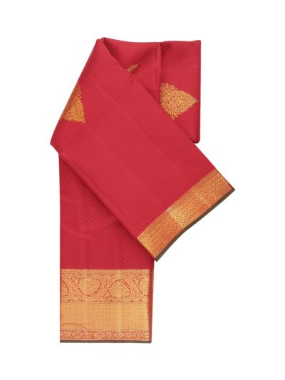 Vivaha Arani Pure Silk Floral Butta with Zari Border Saree
