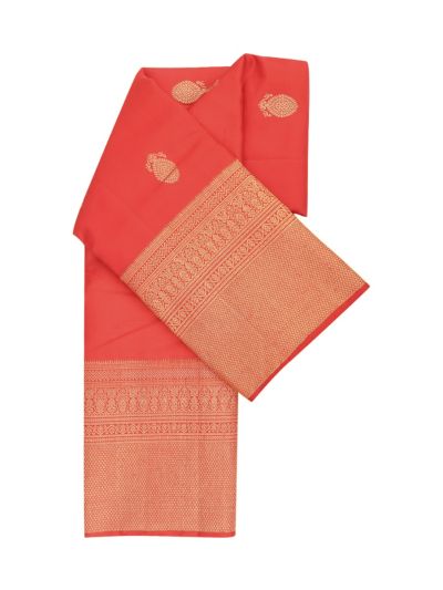 Vivaha Arani Pure Silk Floral Butta with Diamond Brocade Pallu Saree