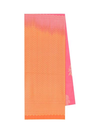 Gracecharm Art Soft Silk Floral Butta with Diamond Trellis Brocade Pallu Saree