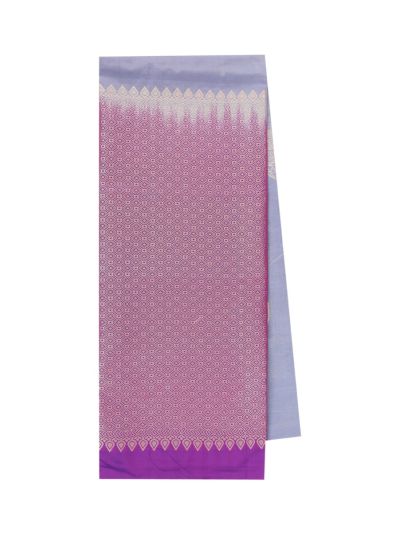 Gracecharm Art Soft Silk Round Medallion Butta with Geometric Pallu Saree