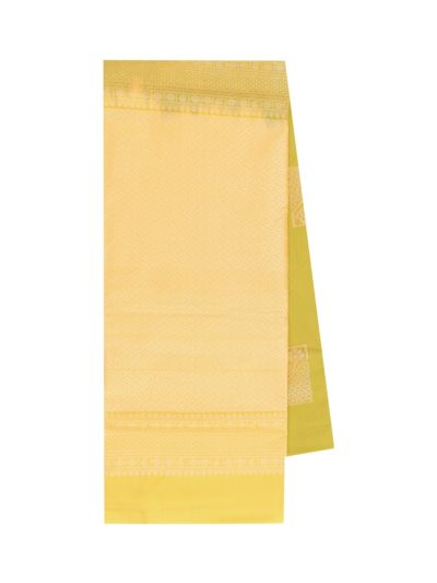 Gracecharm Art Soft Silk Geometric Square Butta with Diamond Brocade Pallu Saree