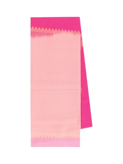 Gracecharm Art Soft Silk Floral Butta with Chevron Brocade Pallu Saree