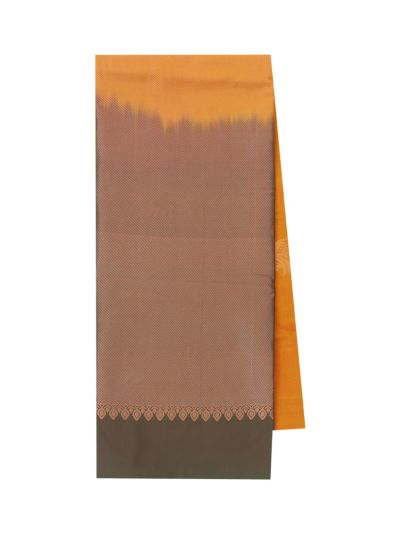 Gracecharm Art Soft Silk Floral Butta with Diagonal Brocade Pallu Saree