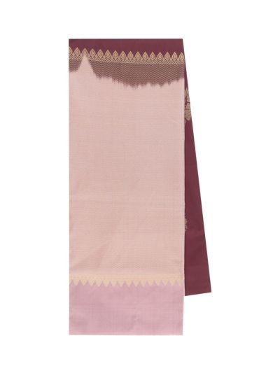 Gracecharm Art Soft Silk Floral Butta with Chevron Brocade Pallu Saree
