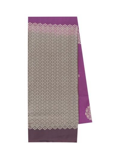 Gracecharm Art Soft Silk Geometric Butta with Geometric Diamond Pallu Saree