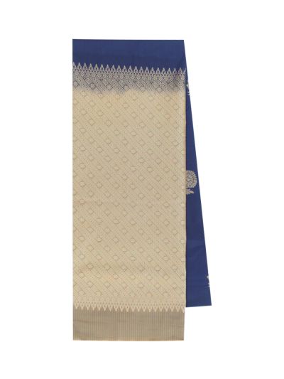 Gracecharm Art Soft Silk Floral Butta with Diagonal Geometric Pallu Saree