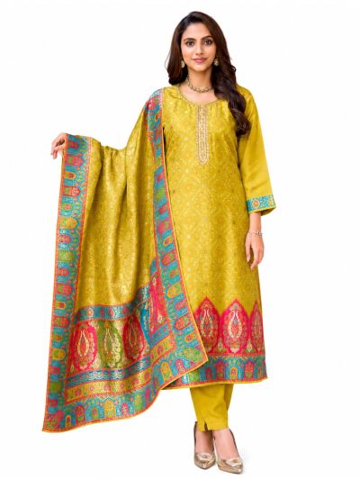 Graceful Muse Readymade Bandhani Diamond Jaal Salwar Kameez