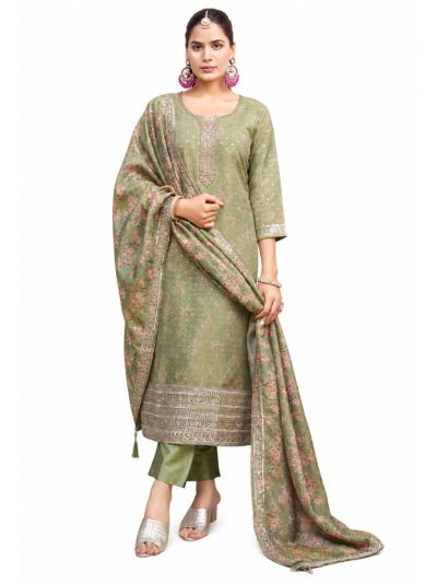 Graceful Muse Readymade Floral Jaal Butta Salwar Kameez