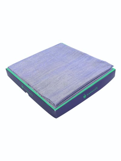 Kanmanie Softy Silk Periwinkle Blue Butta Design Saree