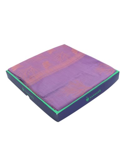 Kanmanie Softy Silk Leaf Butta with Floral Leaf Jaal Pallu Saree