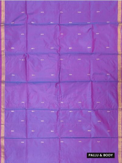 Kanmanie Vazhainaar Pattu Twin Leaf Butta Zari Border Saree