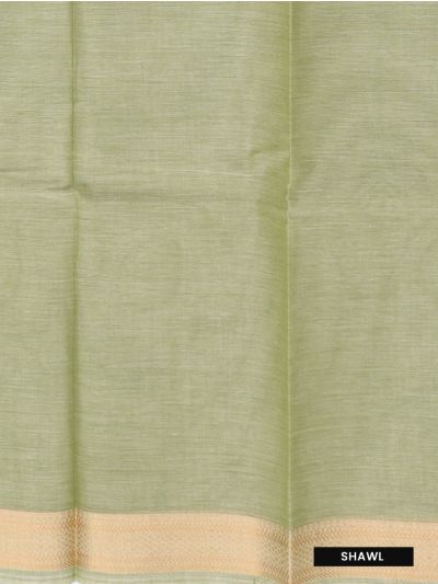 Graceful Essence Mangalagiri Cotton Plain with Geometric Border Dress Material
