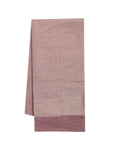 Gracecharm Art Soft Silk Micro Check with Geometric Diamond Brocade Pallu Saree