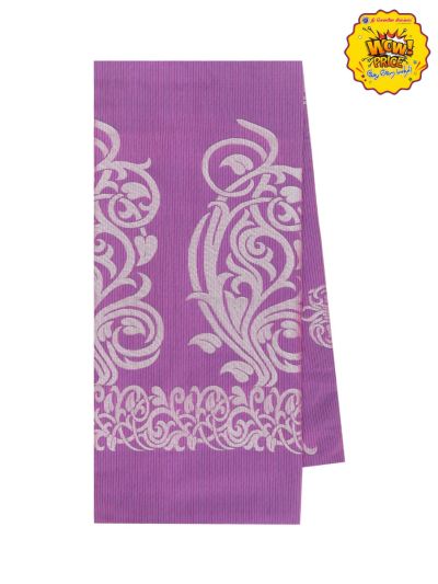 Gracecharm Art Soft Silk Pink Floral Butta with Diagonal Geometric Pallu wow Saree