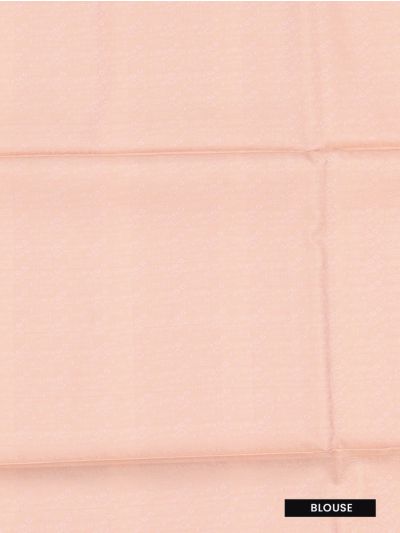 Kanmanie Softy Silk Blush Pink Self Weave Zari Pallu Saree