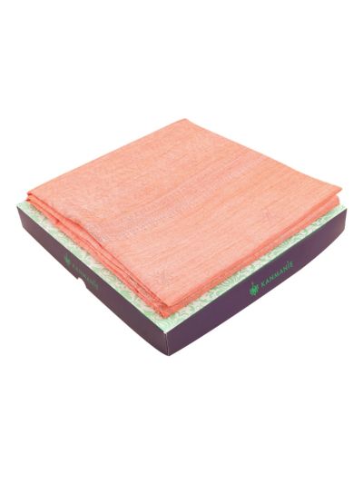 Kanmanie Softy Silk Butta with Triangle Geometric Pallu Saree