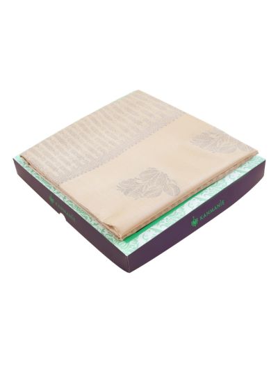 Kanmanie Softy Silk Butta Design Without Border Saree