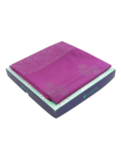 Kanmanie Softy Silk Butta with Geometric Pallu Saree