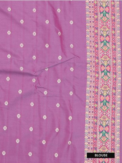 Gracecharm Katan Silk Butta with Paisley Floral Jaal Pallu Saree