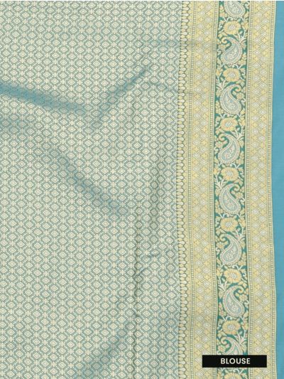 Gracecharm Mashru Kanjivaram Silk Floral Jaal Motif with Border Saree