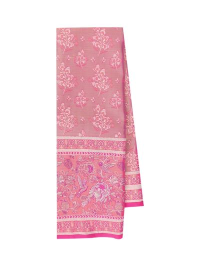 Gracecharm Gift Art Silk Floral Tree Butta with Geometric Floral Pallu Saree