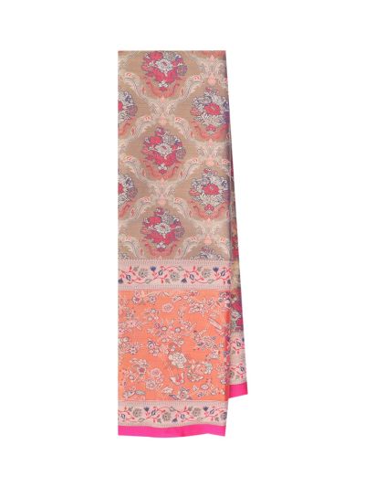 Gracecharm Gift Art Silk Bouquet Trellis Jaal with Geometric Floral Pallu Saree