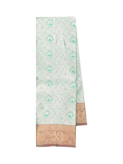 Gracecharm Gift Art Silk Shell Butta Jaal with Diagonal Creeper Pallu Saree