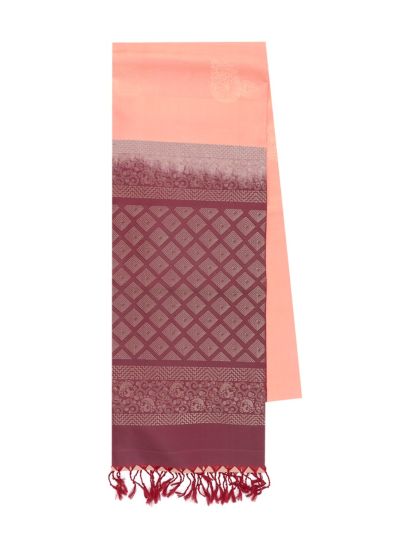 Gracecharm Soft Silk Chakra Butta with Diamond Geometric Pallu Saree