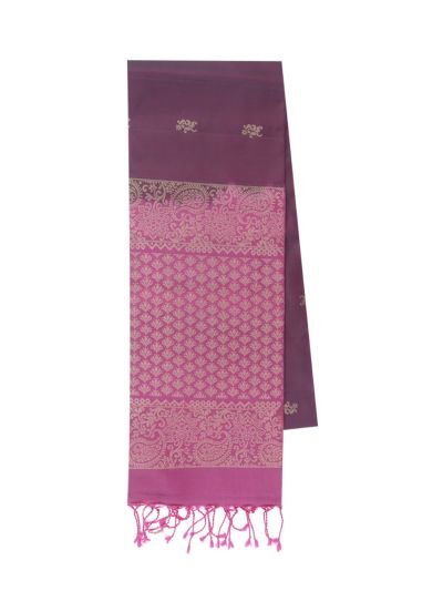 Gracecharm Soft Silk Small Butta with Paisley Pallu Saree